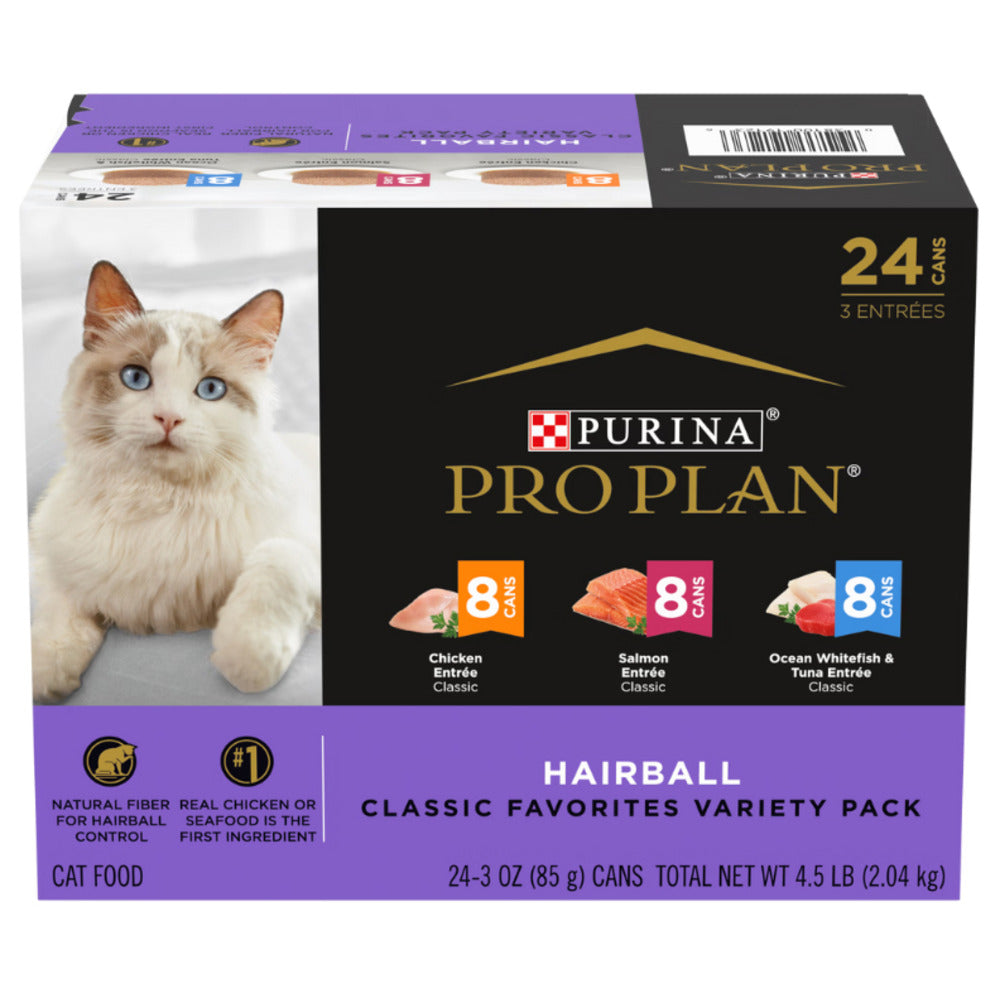 Proplan Cat Hairball Variety Pack 85g 24S