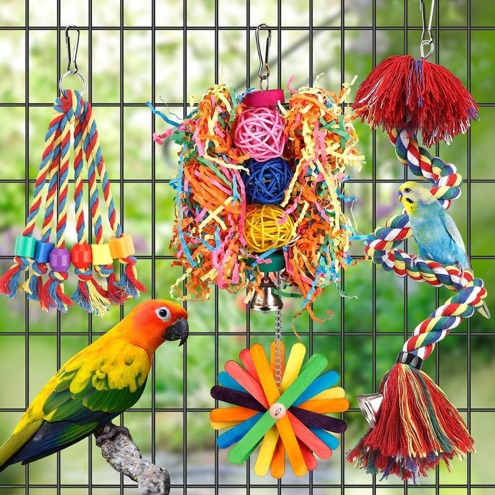 Bird Cage Accessories (Perches, Toys, Trays, Covers)