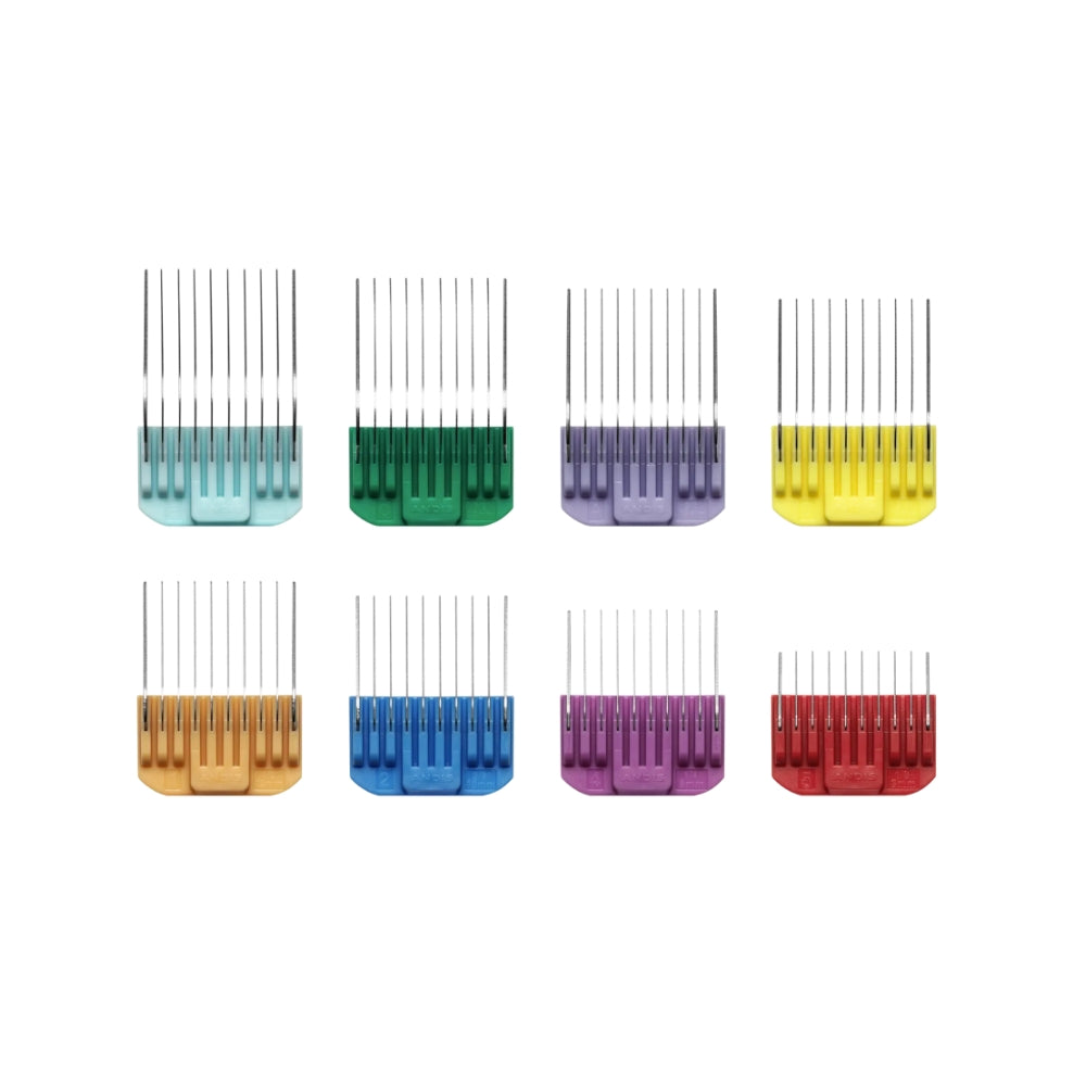 Andis Adjustable Stainless Steel Comb Set 8 Piece