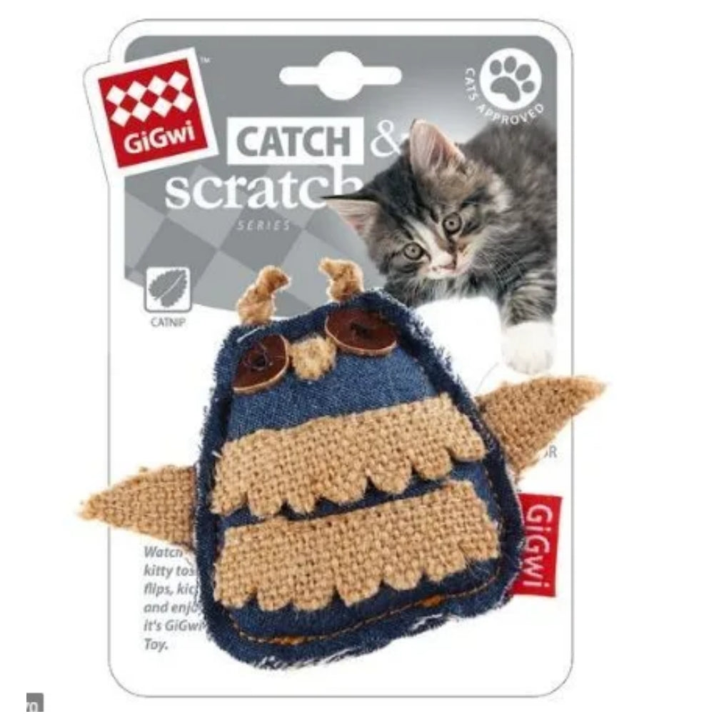 GiGwi Catch N Scratch Eco Owl Catnip