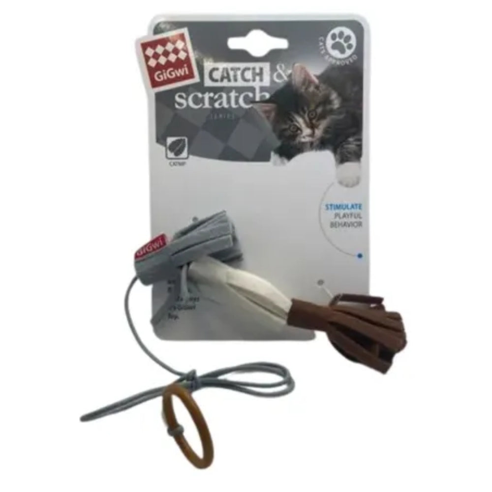 GiGwi Catch N Scratch Eco Ring Finger Teaser Felt