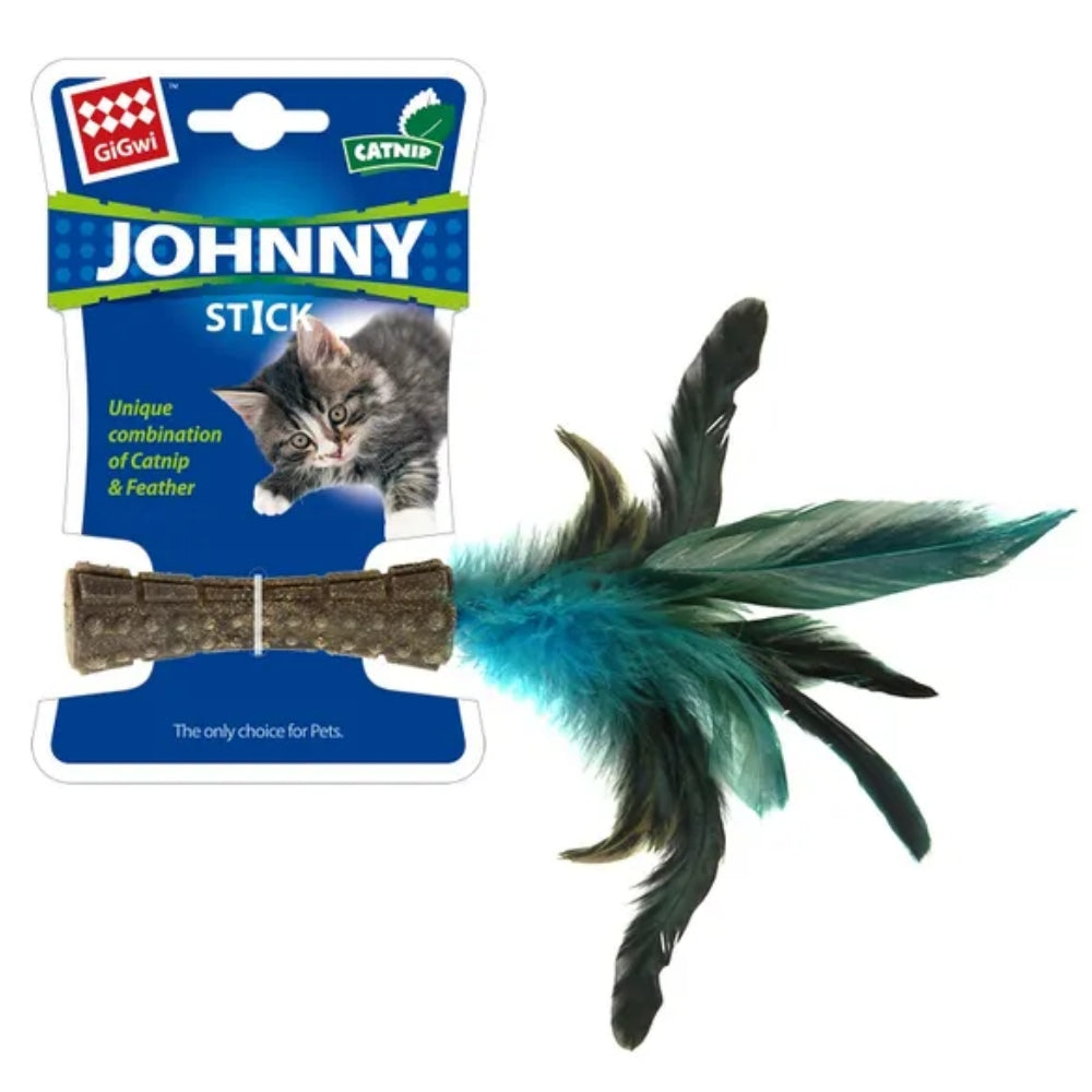 GiGwi Johny Stick Catnip With Colour Feather