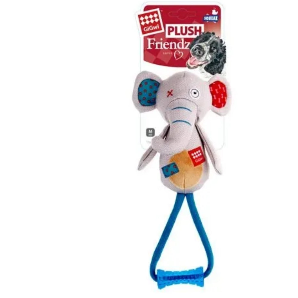 GiGwi Plush Elephant Johny Stick