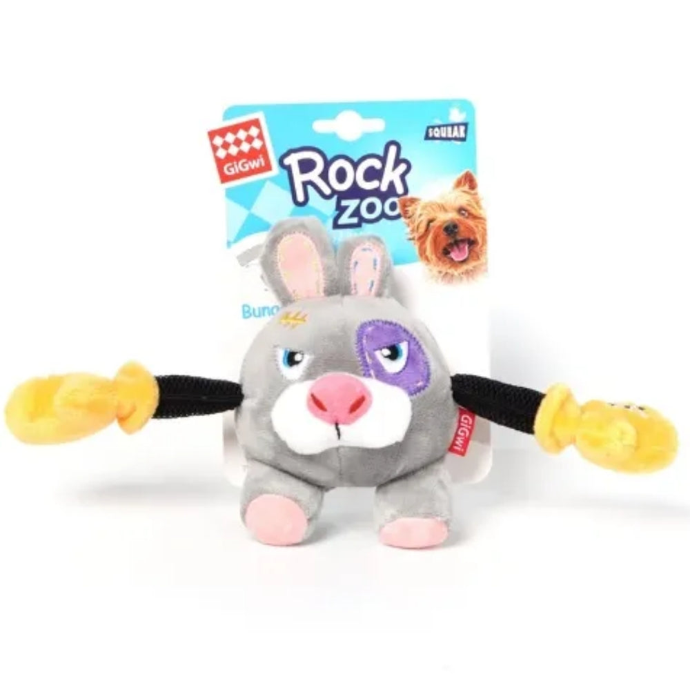 GiGwi Rock Zoo King Boxer Plush