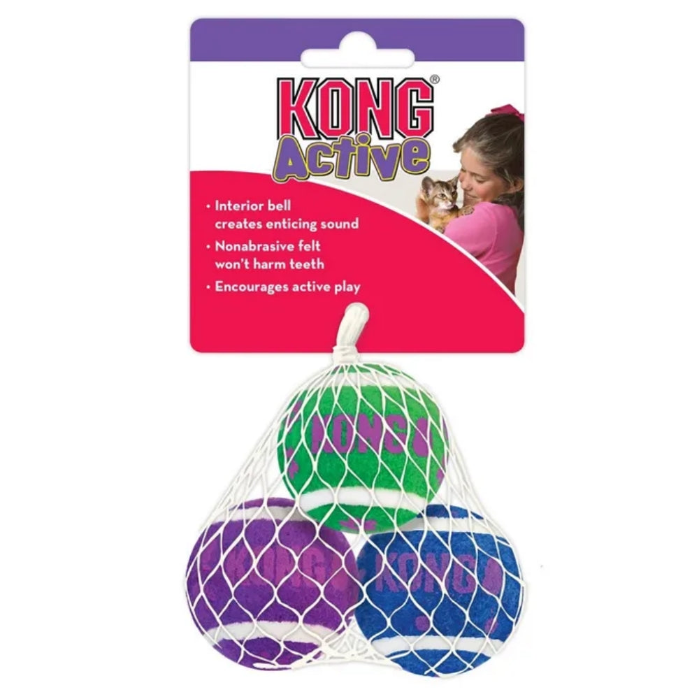 Kong Cat Tennis Balls With Bells