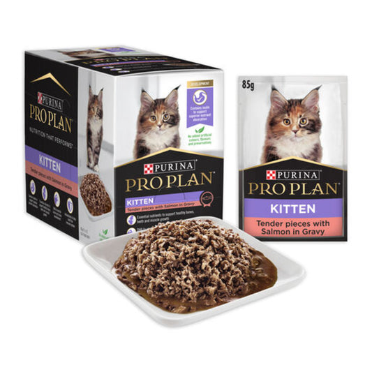 Proplan Kitten Gravy Salmon Wet 85g 12'S